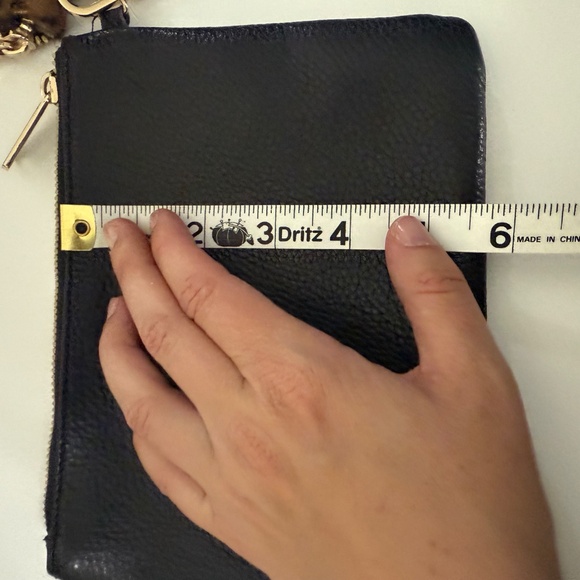 Aimee Kestenberg Leather Calf Hair Animal Print Wristlet Clutch Set | One Size - Picture 4 of 16